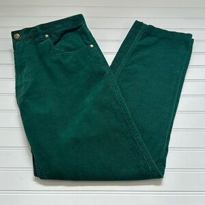 Peter Christian Boys Green Corduroy Pants 36 Waist